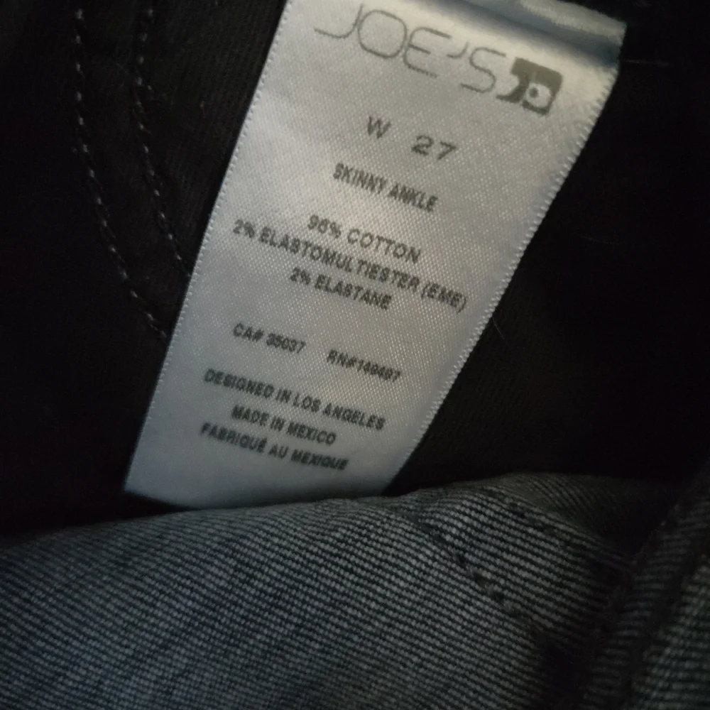 Joe's Jean Women's Dark‎ Blue Raw Hem Skinny Size 27 - Picture 9 of 9